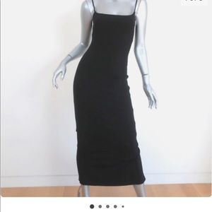 Reformation strappy ribbed maxi dress